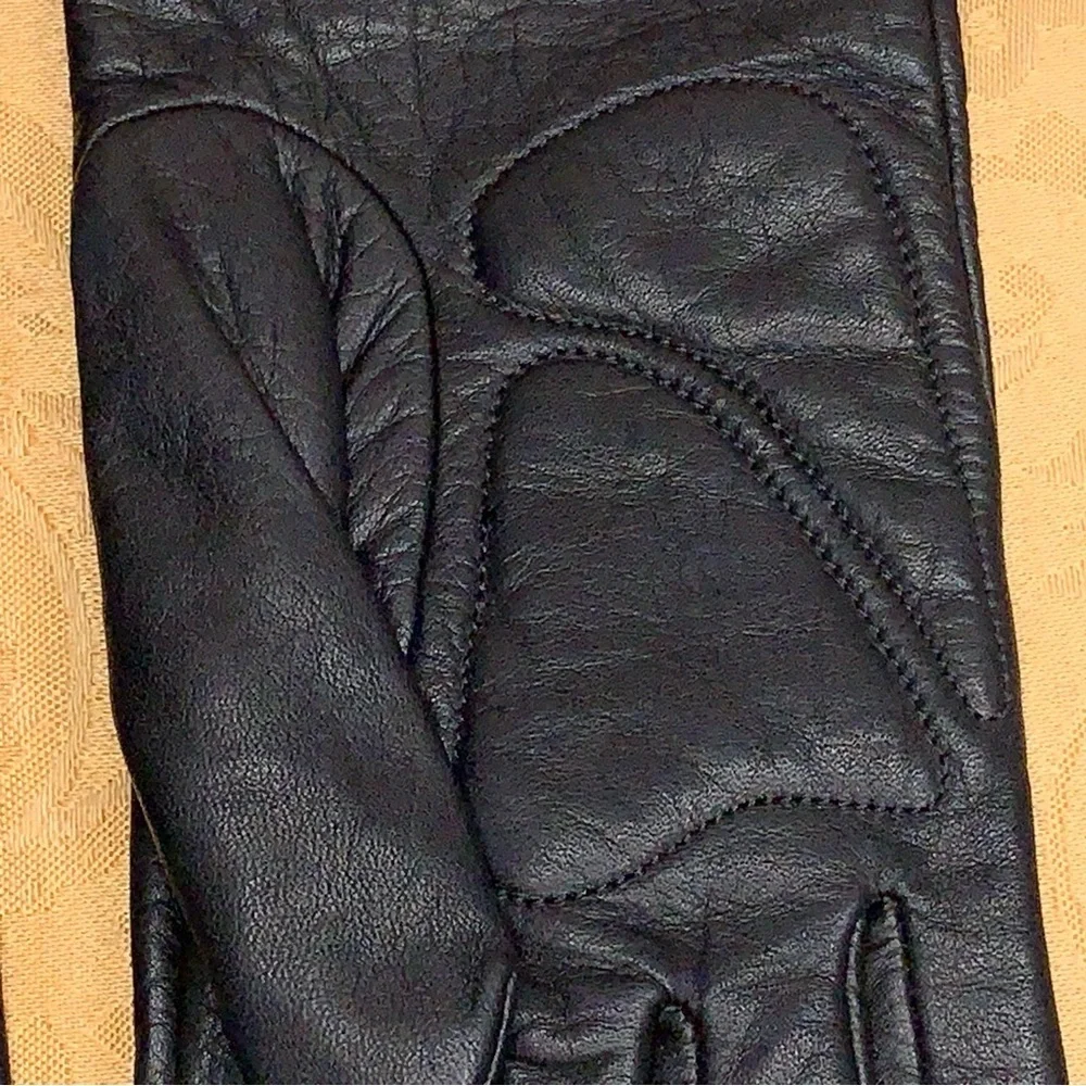 XL Womens Harley Davidson Motorcycle Soft Leather Gloves Embroidered